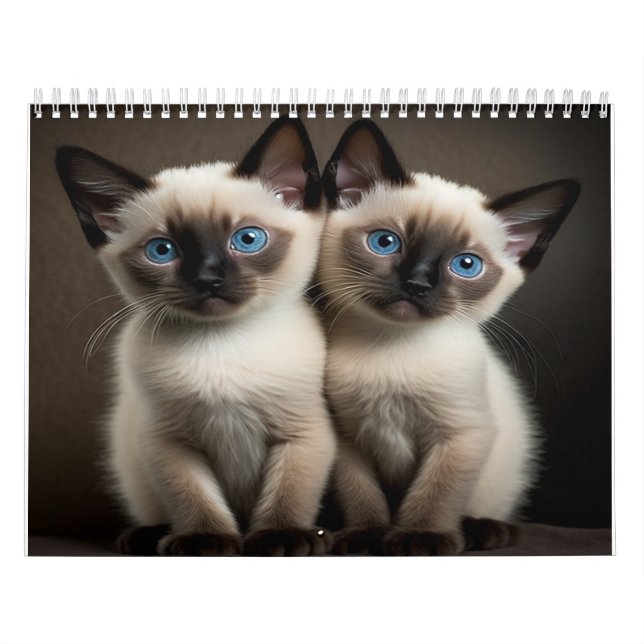 Siamese Kitten Calendar for Cat Lovers Kalender (Omslag)