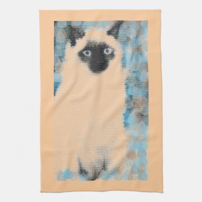 Siamese Kökshandduk (Vertikal)