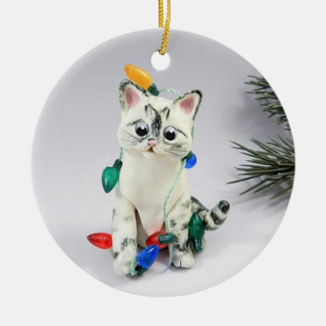  Siamese Lynx Point Cat Ornament (Framsidan)