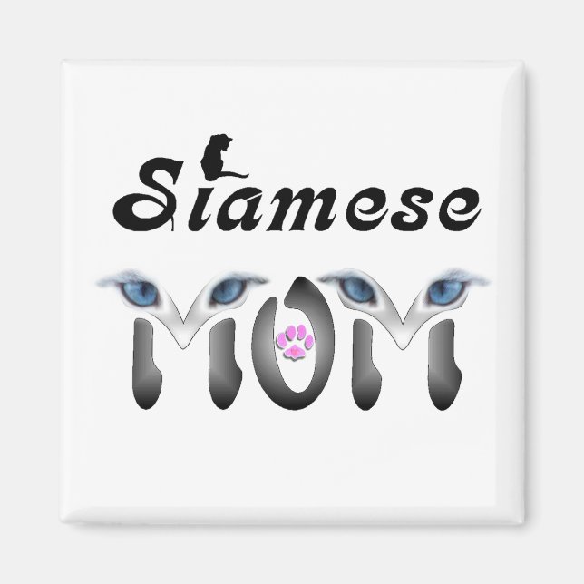Siamese Mamma Gifts Magnet (Framsidan)