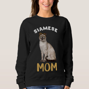 Siamese Mamma Mamma Cat Owner Leopard Skriv ut Kat T Shirt