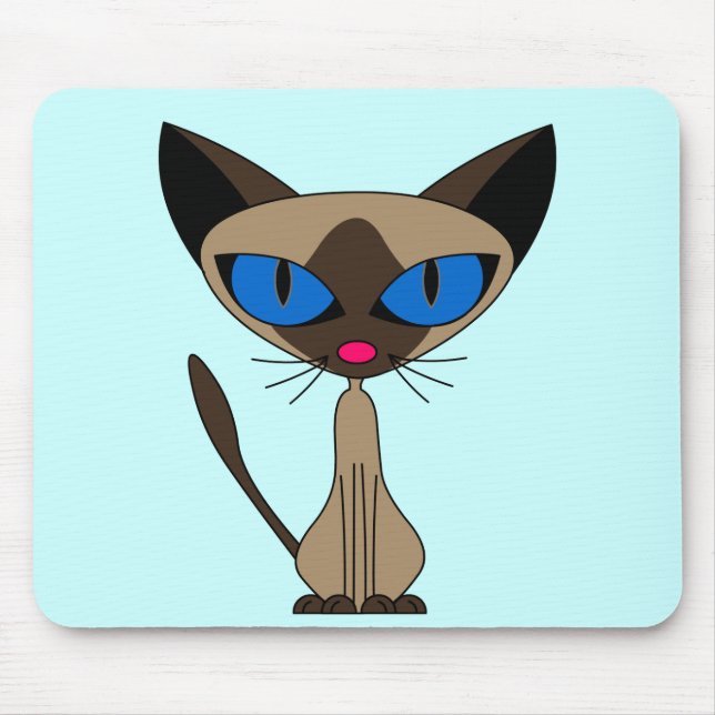 Siamese, om du behar - Mousepad Musmatta (Framsidan)