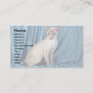 Siamese pekar lilan visitkort
