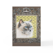 Siamese/Ragdoll/Himalayan Cat Greeting Card