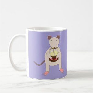 Siamese Råtta med fågeldagskaka Kaffemugg