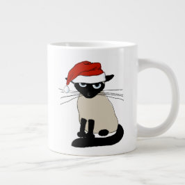 Siamese Santa | Ljuskjul Helgdag Kattunge Jumbo Mugg