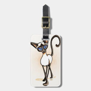 Siamese Seal Point Crosswaldo Off-Leash Art™ Bagagebricka