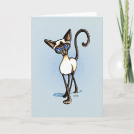 Siamese Seal Point Crosswaldo Off-Leash Art™ Kort