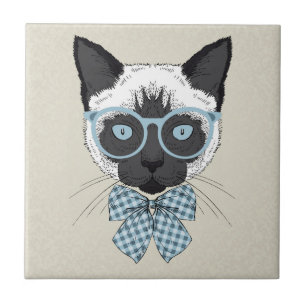 Siamese smart kattmode kakelplatta