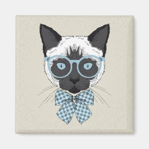 Siamese smart kattmode magnet
