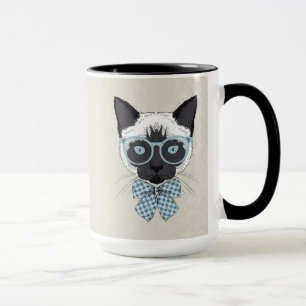 Siamese smart kattmode mugg