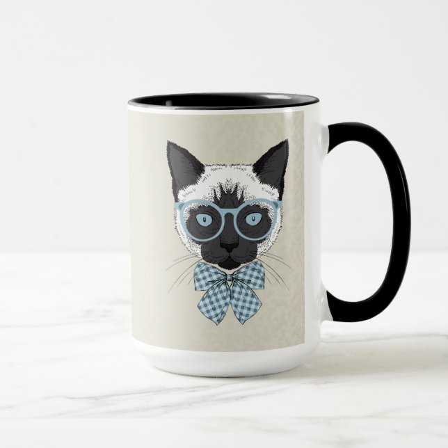 Siamese smart kattmode mugg (Höger)