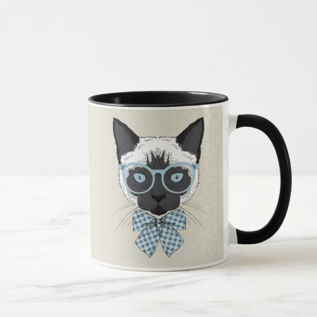 Siamese smart kattmode mugg (Höger)
