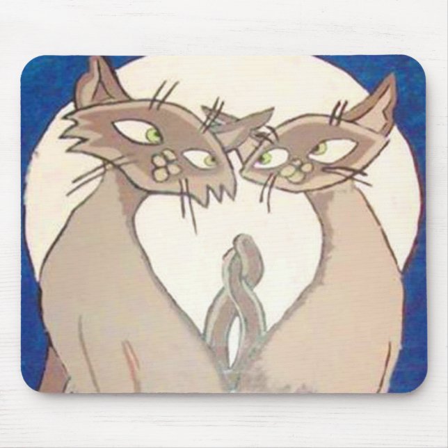 Siamese Stil Mousepad Musmatta (Framsidan)