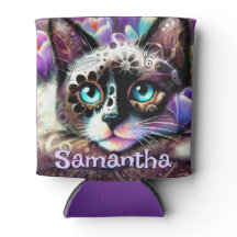 Siamese White Kattunge Crocus Blommigt Personlig