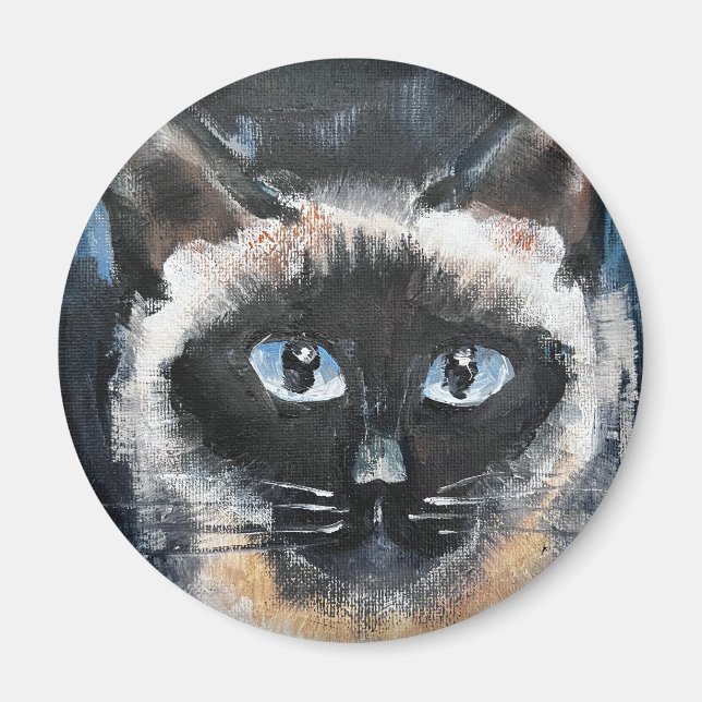 siameser katt magnet (Framsidan)