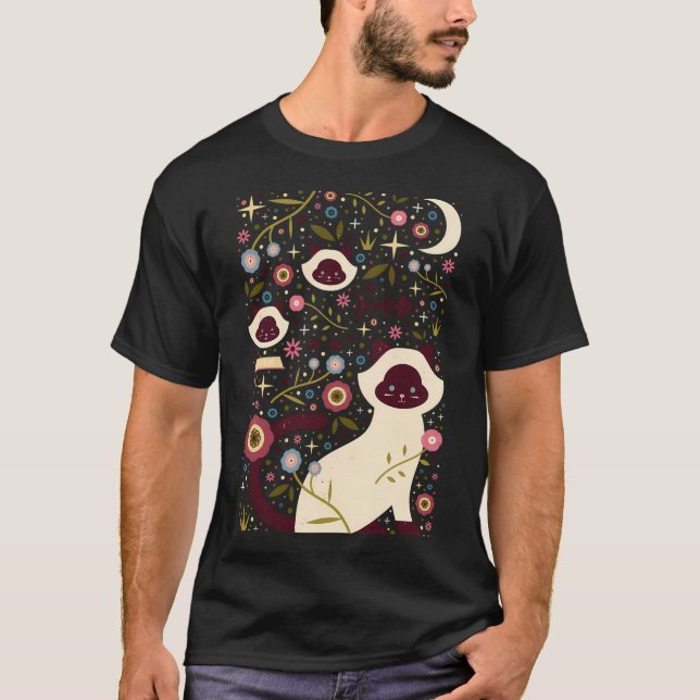 Siameser Katter T Shirt (Framsida)