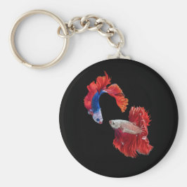 Siamesisk Fighting Fish Nyckelring