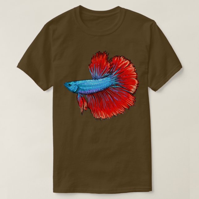 Siamesisk fiskeinsats för prydnadsfiskar 6 t shirt (Design framsida)