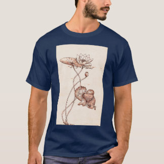 Siamesisk fiskkamp Betta splendens och vatten li T Shirt