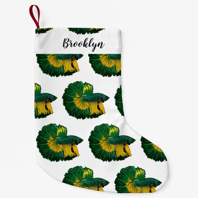 Siamesisk illustration av tecknaden för fiskbekämp liten julstrumpa (Framsidan)