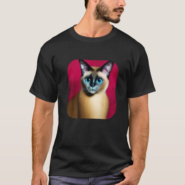 siamesisk katt 1 t shirt (Framsida)