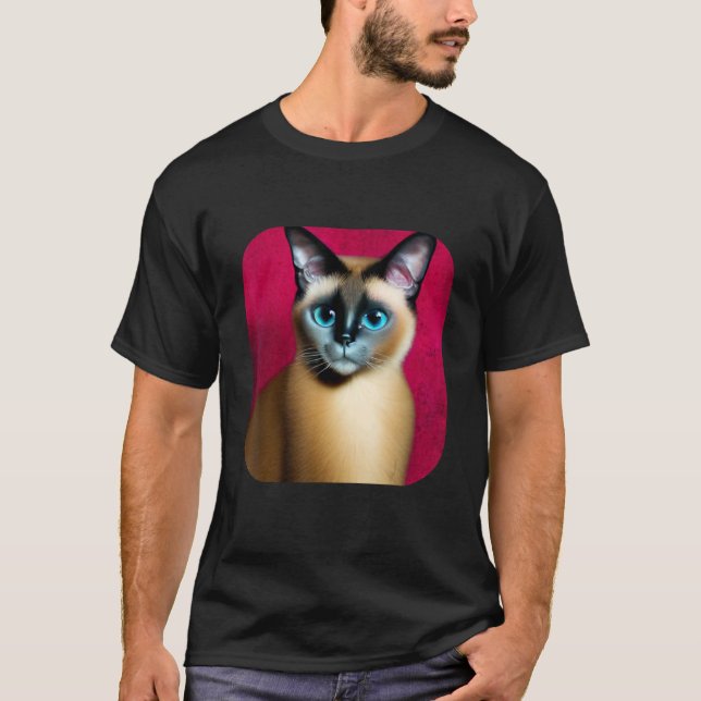 Siamesisk katt 1 t shirt (Framsida)