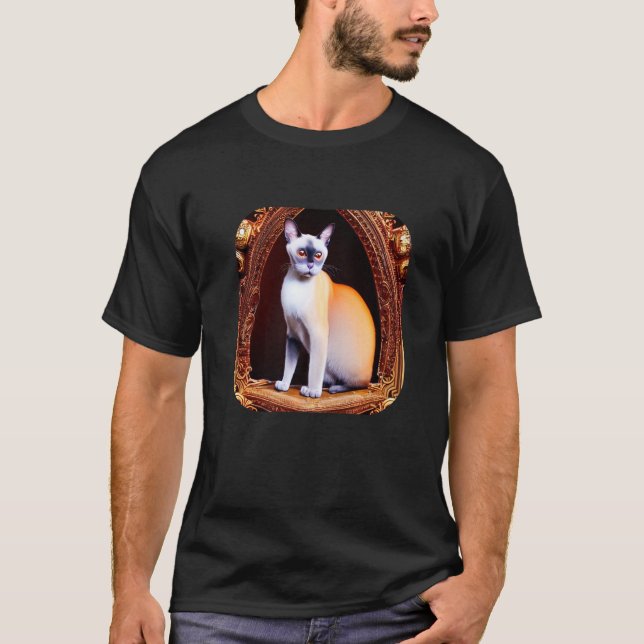 Siamesisk katt 2 t shirt (Framsida)