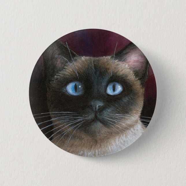 Siamesisk katt 548 knapp (Framsida)