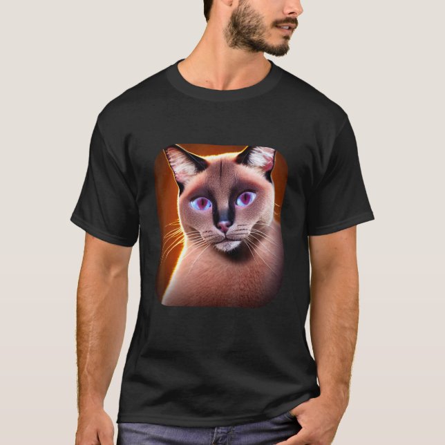 Siamesisk katt 5 t shirt (Framsida)