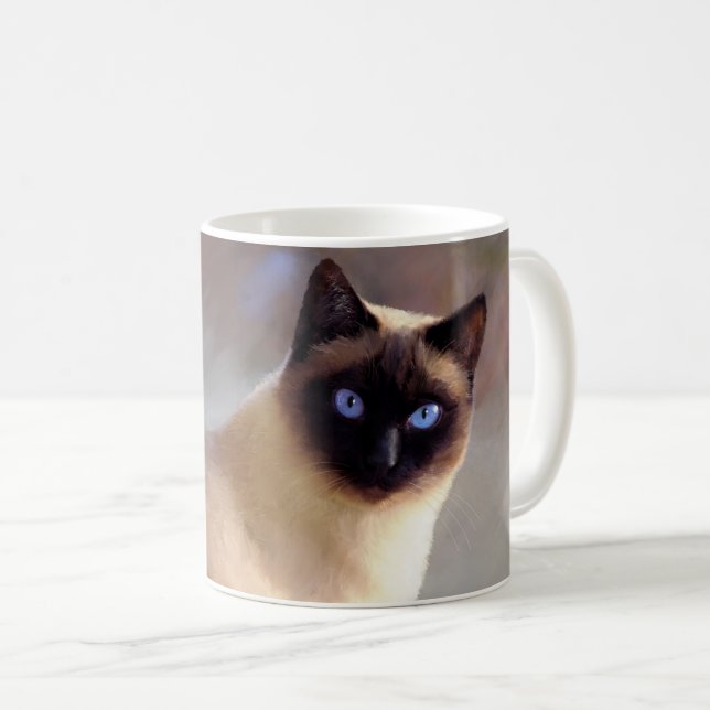 Siamesisk katt 613 kaffemugg (Framsida höger)