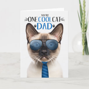 siamesisk katt Fars dag 1 Coola katt Helgkort