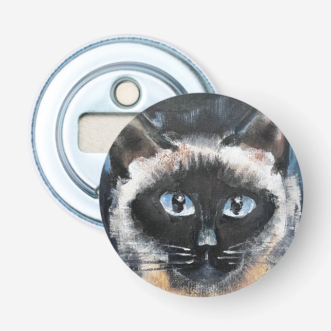 Siamesisk katt flasköppnare (Framsidan)