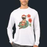 Siamesisk Katt för jul i juli: Beach tema T Shirt<br><div class="desc">Siamesisk katt för jul i juli: Beach themed T-Shirt</div>