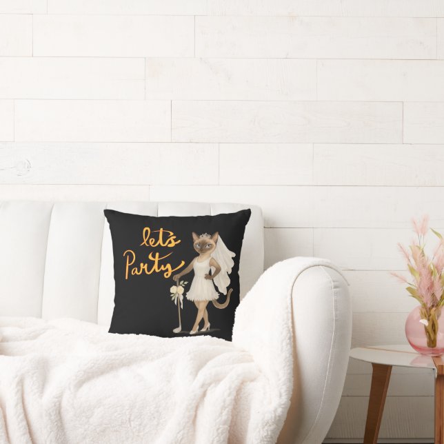 Siamesisk katt för möhippa golfer kudde (Soffa)