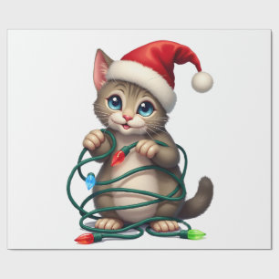 Siamesisk katt jul V-ringad (2) Presentpapper