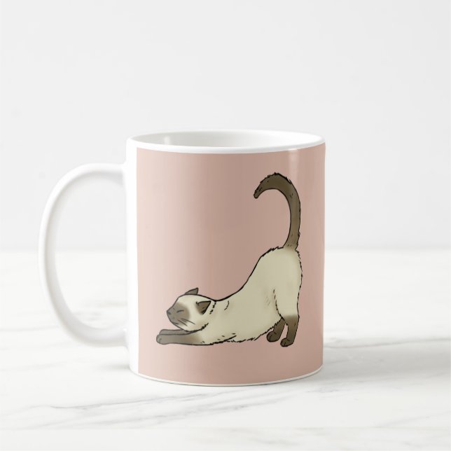 Siamesisk katt kaffemugg (Vänster)