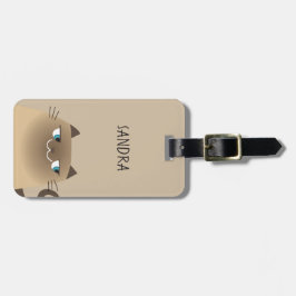Siamesisk Katt Kawaii Bagagebricka