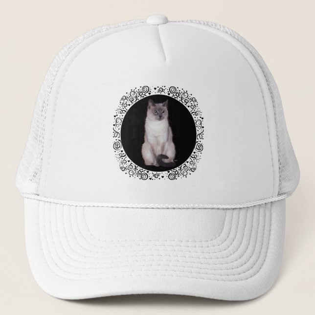 Siamesisk katt keps (Framsida)