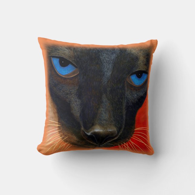 Siamesisk katt kudde (Framsida)