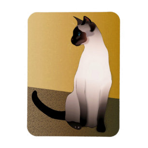 siamesisk katt magnet