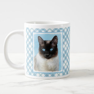 Siamesisk Katt Målning Original Djurutbildning Kon Jumbo Mugg