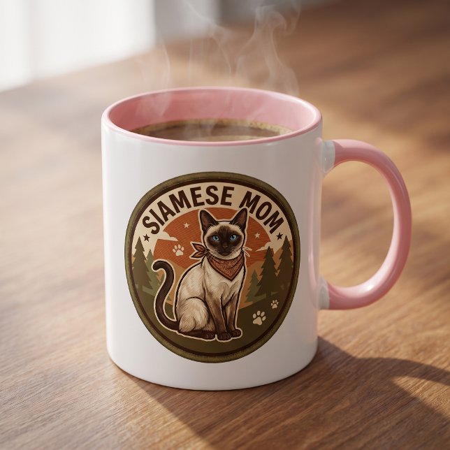 Siamesisk Katt Mamma Present För Henne Kaffe Kopp (Skapare uppladdad)