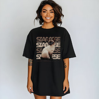 siamesisk katt, minimalistisk Mysigt, purrefect Me T Shirt