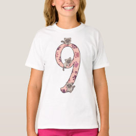 Siamesisk katt Nionde födelsedagen För barn Cats T T Shirt