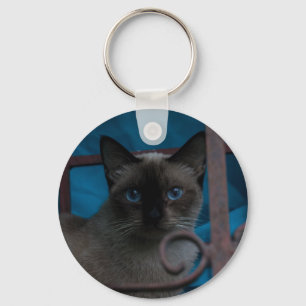 Siamesisk katt nyckelring