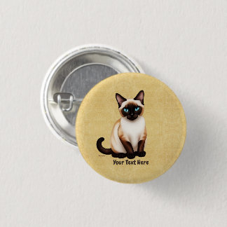 Siamesisk katt på gammal Papper Knapp