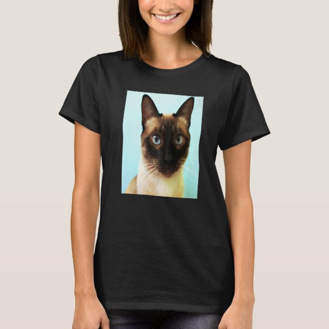 Siamesisk katt t shirt (Framsida)