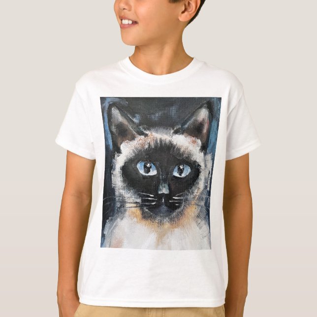 siamesisk katt t shirt (Framsida)