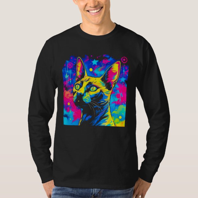 Siamesisk katt   t shirt (Framsida)